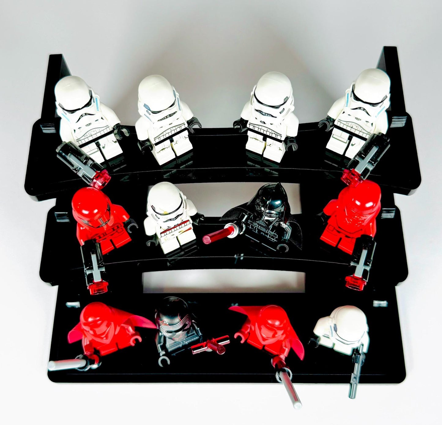 Imperial Black 12 Minifigure Display Stand for Lego® Minifigures