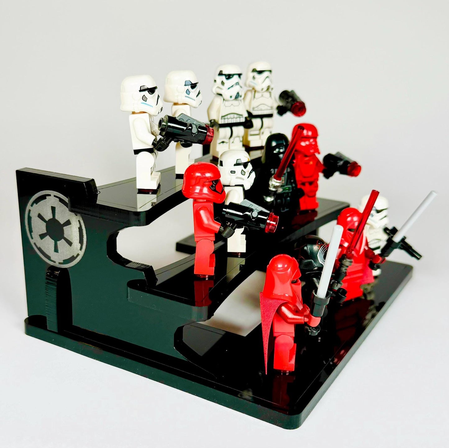 Imperial Black 12 Minifigure Display Stand for Lego® Minifigures