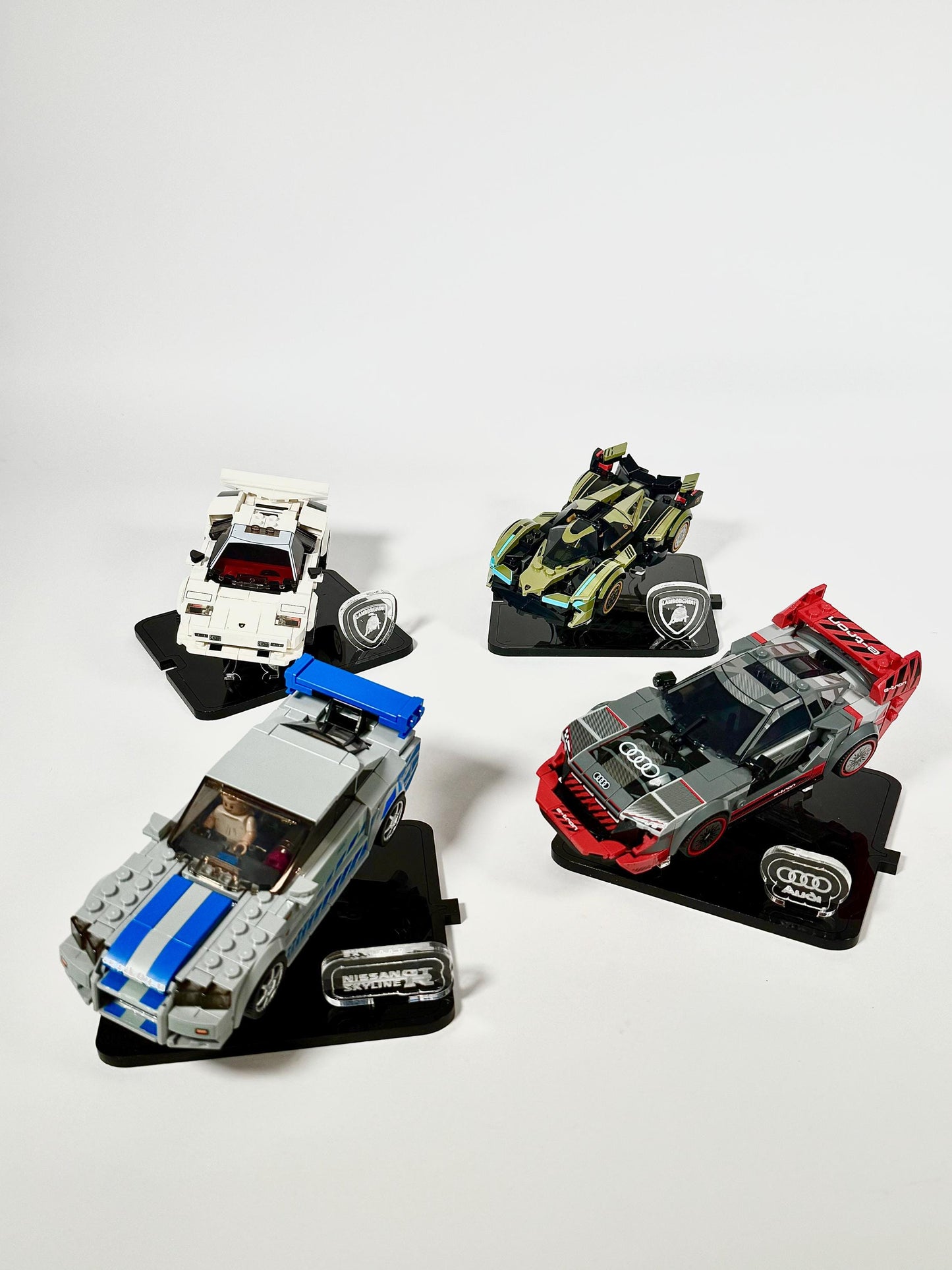 Display Stand for LEGO® Lamborghini Lambo V12 Vision GT Super Car Set# 76923