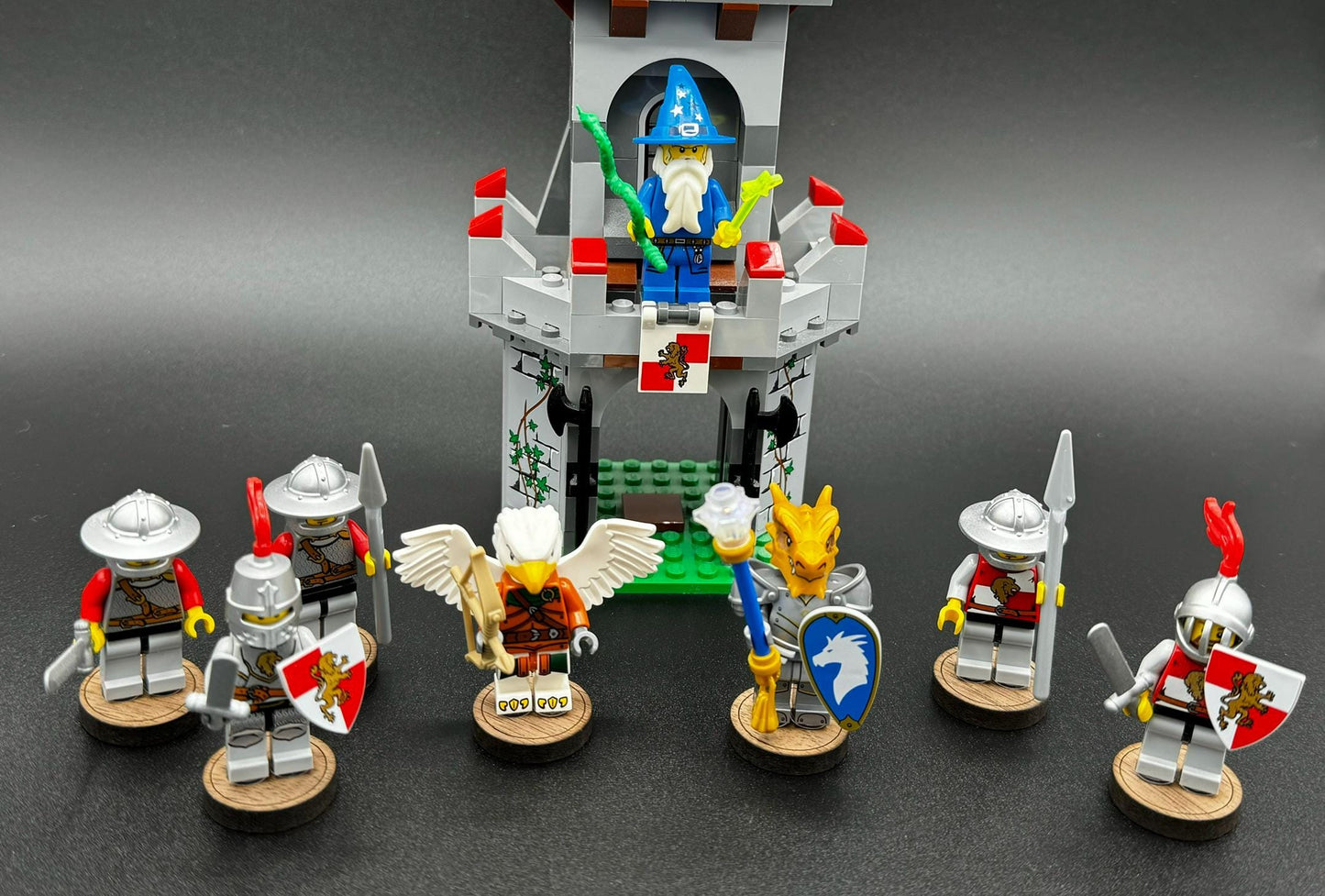 Wooden Gaming Minifigure Sliders for Lego Minifigures