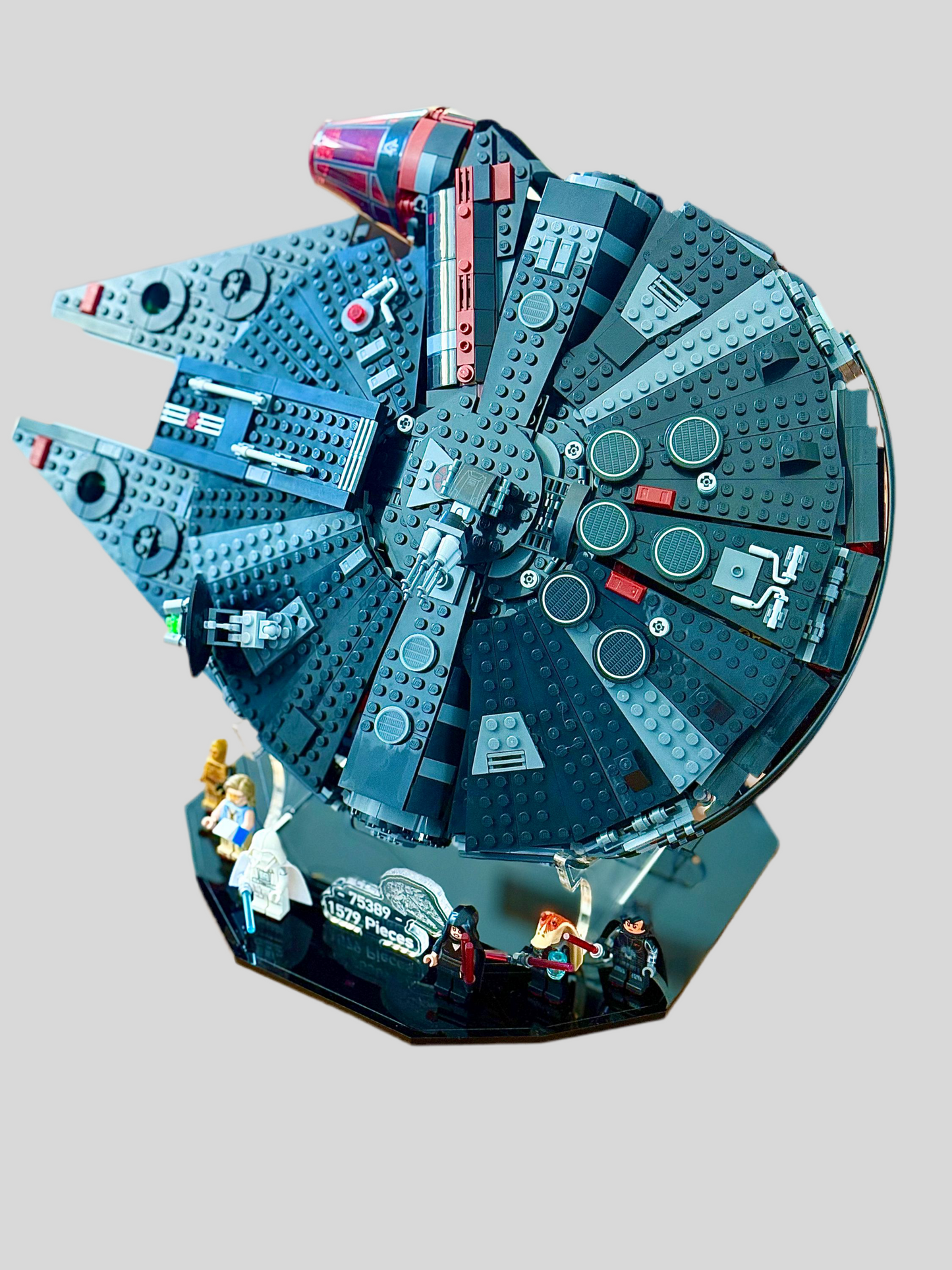 Display Stand designed for LEGO® Star Wars The Dark Falcon (75389)