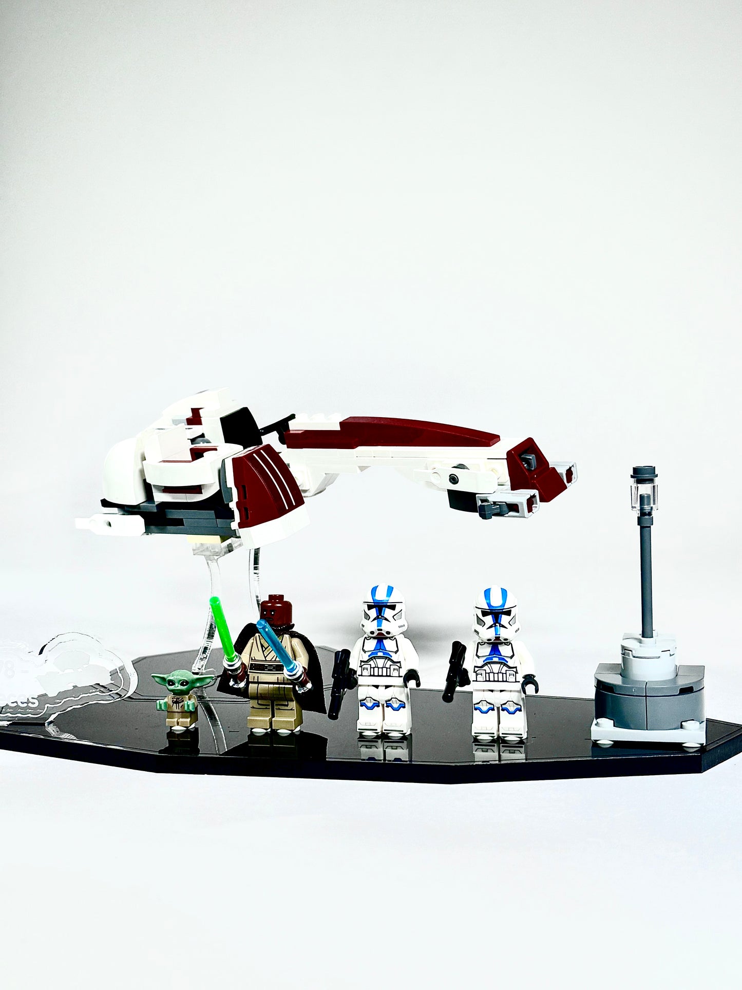 Display Stand for LEGO® Star Wars BARC Speeder™ Escape – Set 75378
