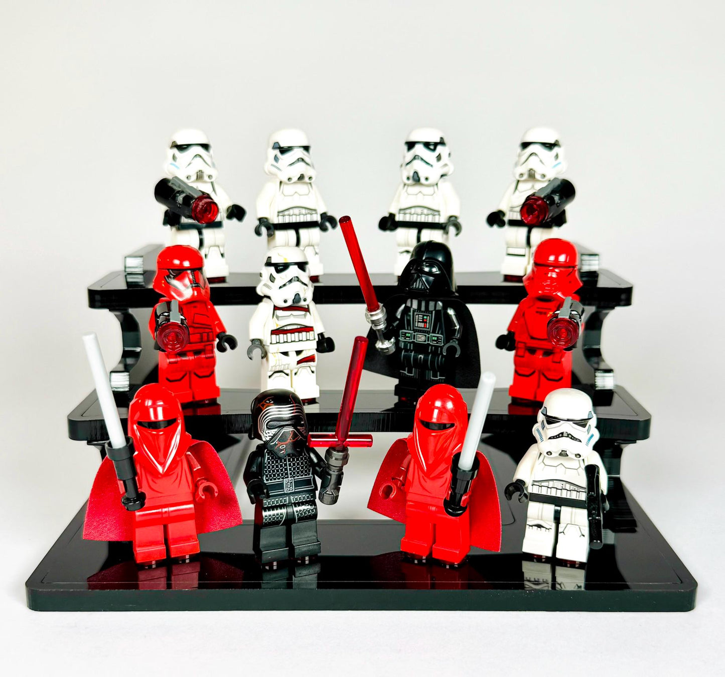 Imperial Black 12 Minifigure Display Stand for Lego® Minifigures