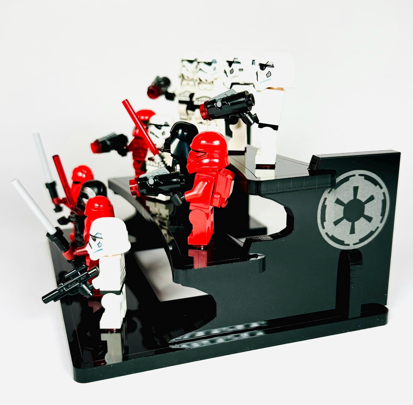 Imperial Black 12 Minifigure Display Stand for Lego® Minifigures