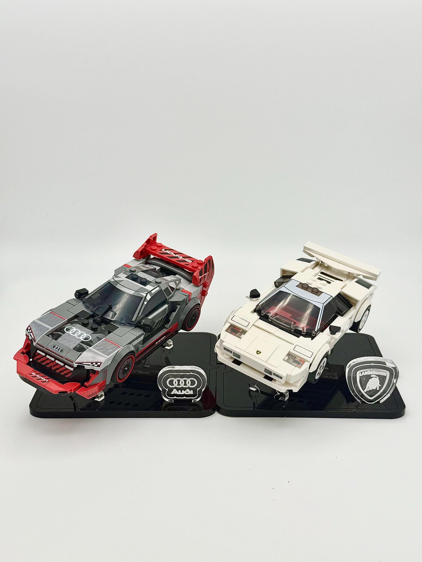 Display Stand for LEGO® Speed Champions Audi S1 e-tron quattro Race Car Set 76921
