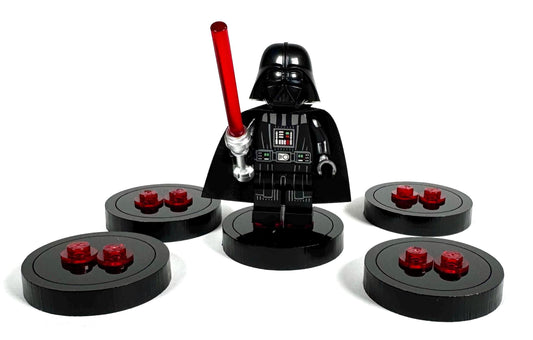 Minifigure Slider Display Stand Multipack "Dark Sliders"