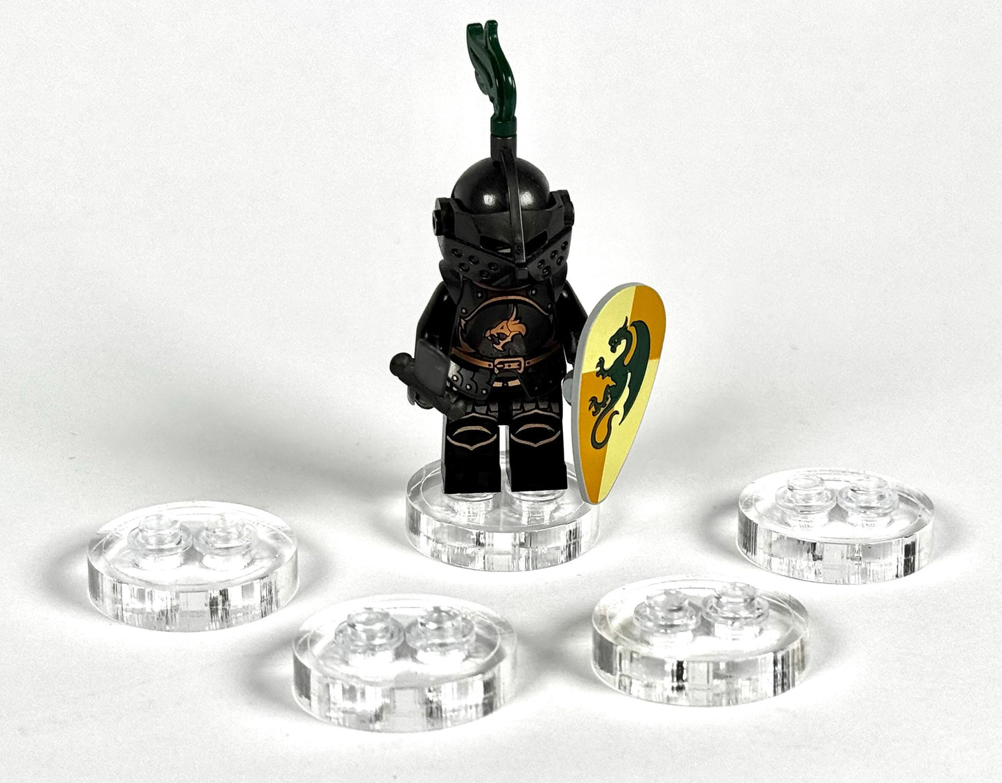 Multicolor Gaming Minifigure Display Stands "Brilliant Sliders" 5 Pack for Lego Minifigures
