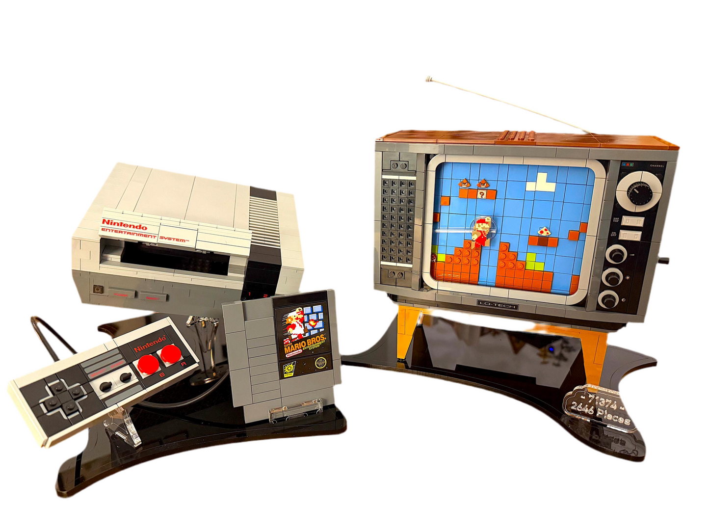 Display Stand designed for LEGO® Nintendo Entertainment System Set# 71374