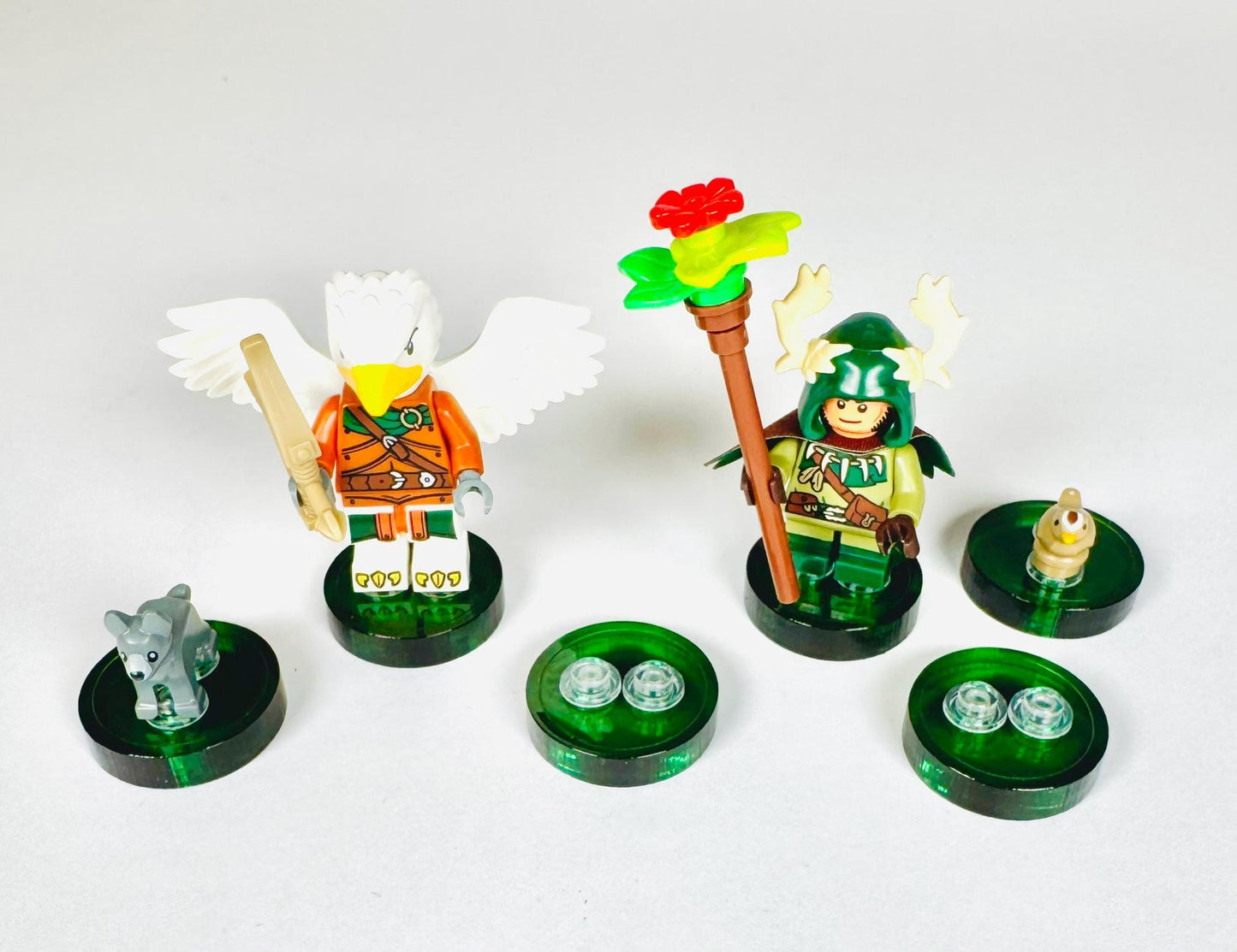 Multicolor Gaming Minifigure Display Stands "Brilliant Sliders" 5 Pack for Lego Minifigures