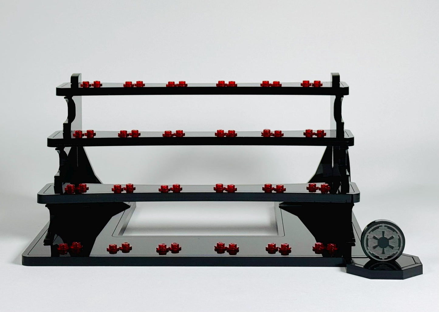 24 Minifigure Display Stand for Lego® Minifigures In Black Acrylic