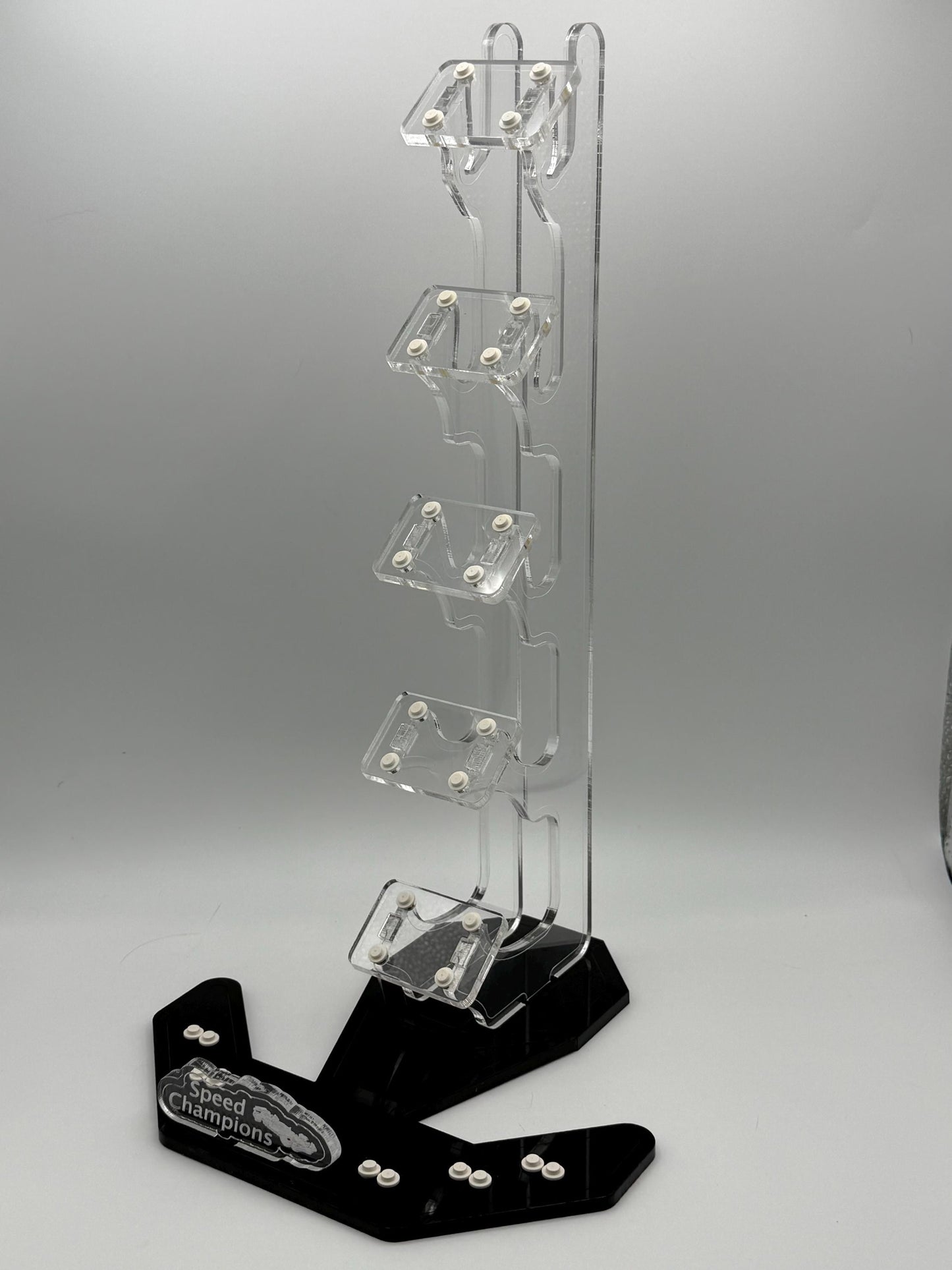 F1 Speed Champions Stand designed to work with LEGO® F1 Speed Champions cars