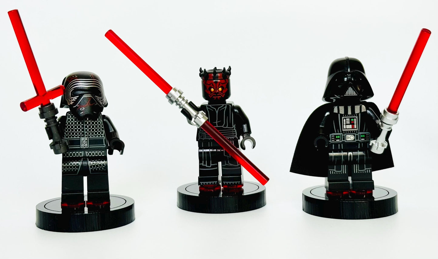 Minifigure Slider Display Stand Multipack "Dark Sliders"