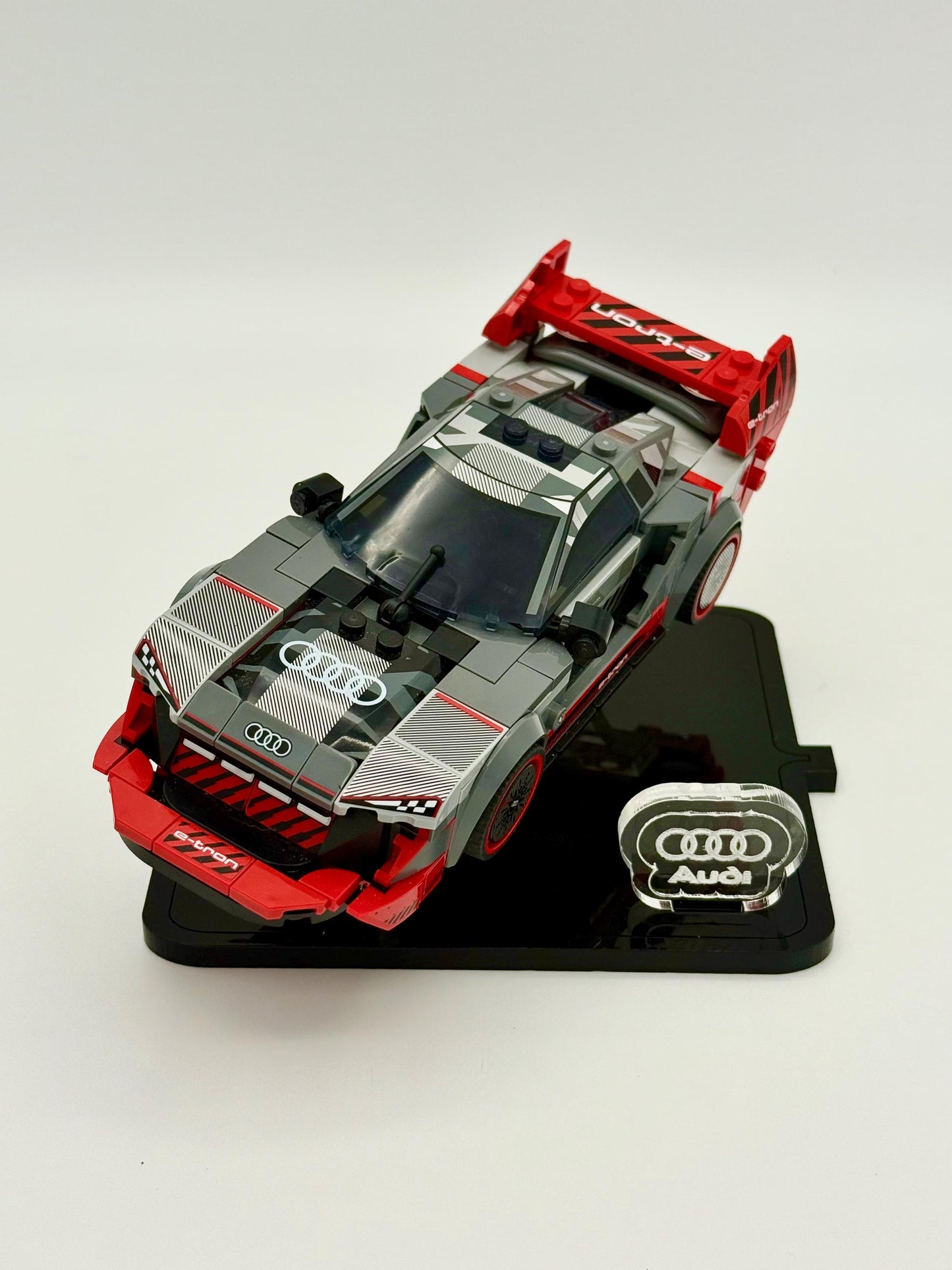 Display Stand for LEGO® Speed Champions Audi S1 e-tron quattro Race Car Set 76921