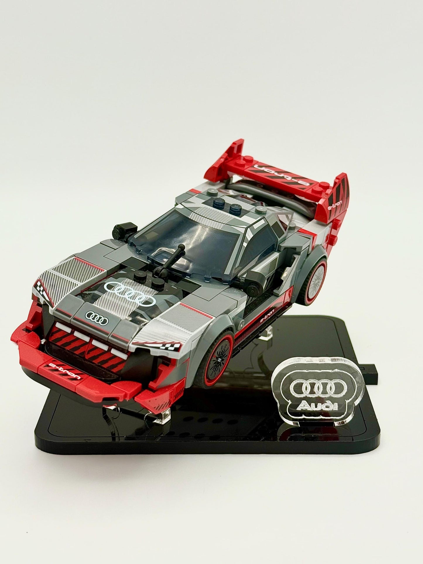 Display Stand for LEGO® Speed Champions Audi S1 e-tron quattro Race Car Set 76921