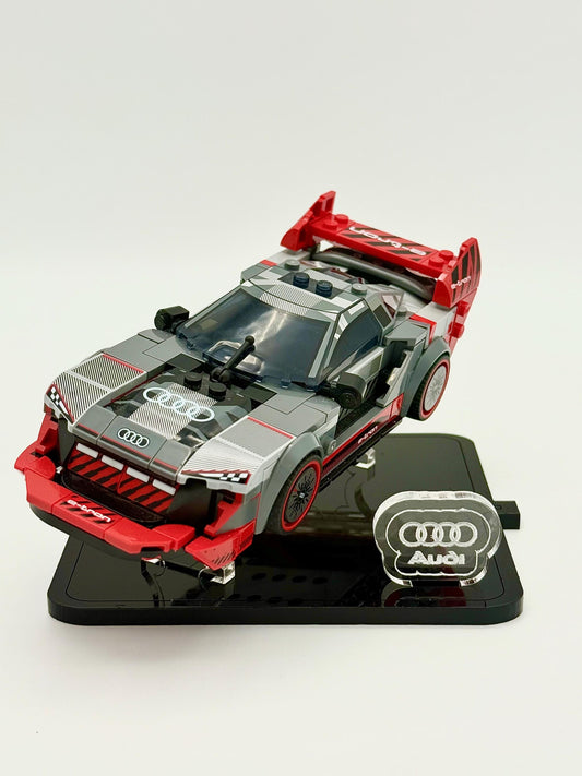 Display Stand for LEGO® Speed Champions Audi S1 e-tron quattro Race Car Set 76921
