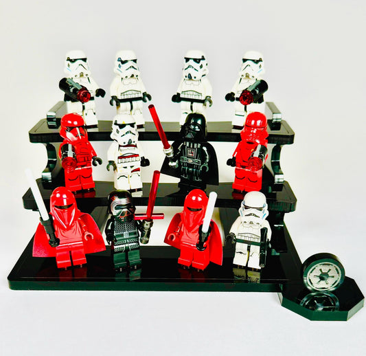 Imperial Black 12 Minifigure Display Stand for Lego® Minifigures