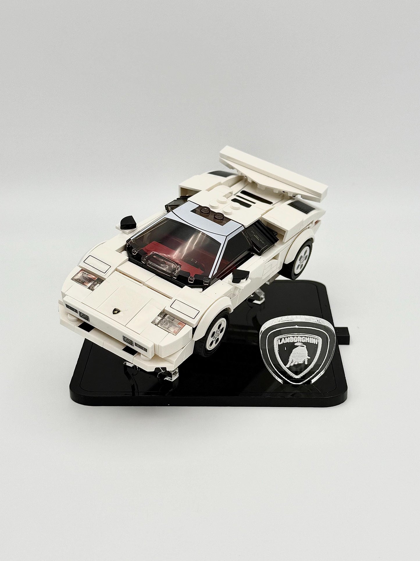 Display Stand for LEGO® Speed Champions Lamborghini Countach Set # 76908