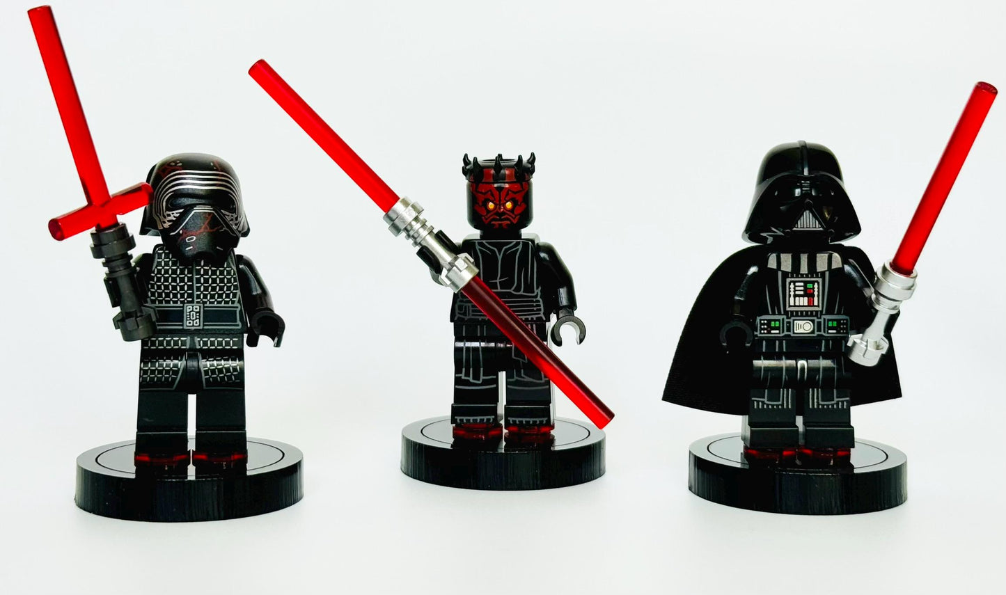 Minifigure Slider Display Stand Multipack "Dark Sliders"
