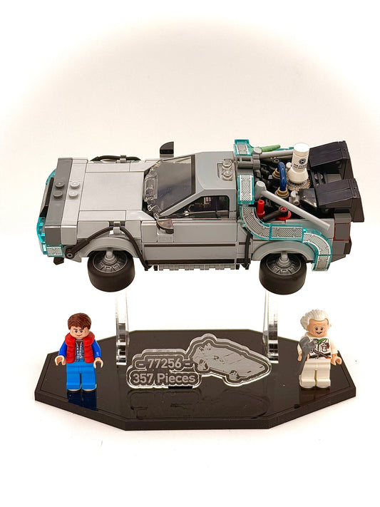 Display Stand for the LEGO® Back to the Future’s Time Machine Speed Champions series set #77256