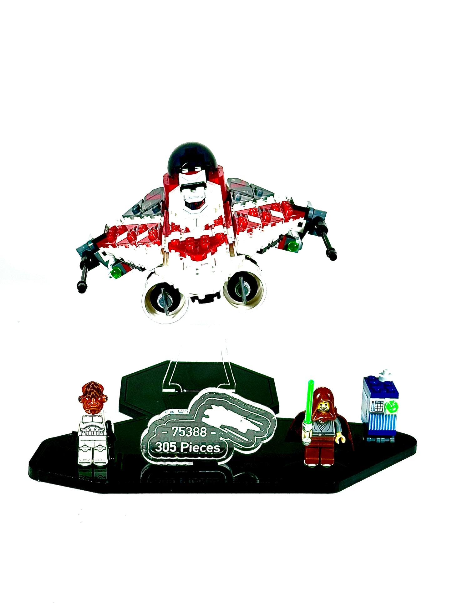 Display Stand designed for LEGO® Star Wars Jedi Bob's Starfighter 75388