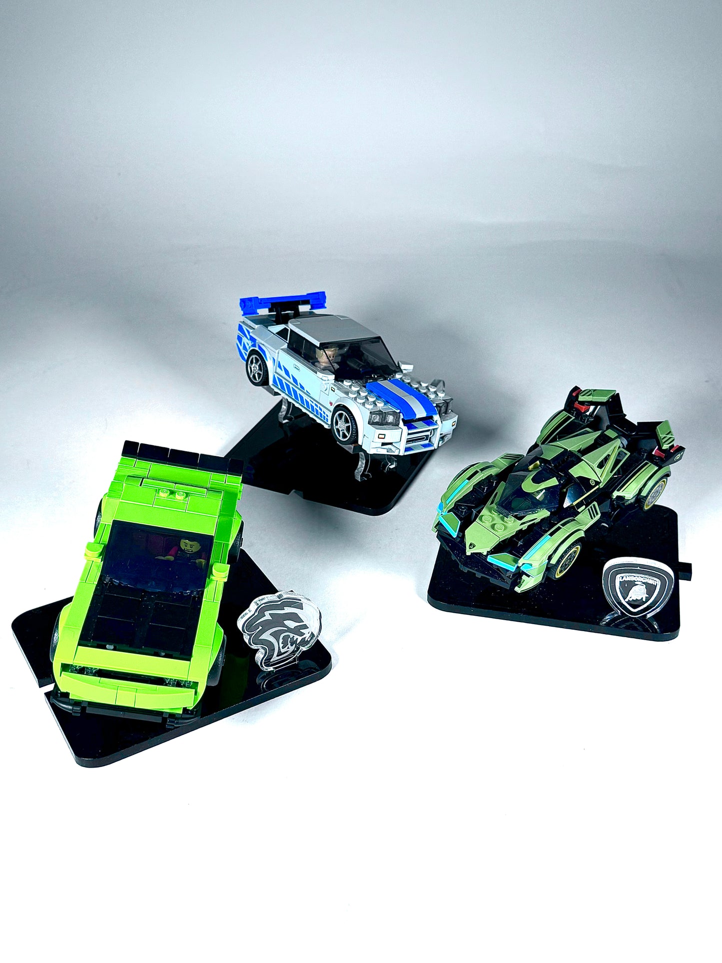 Display Stand for LEGO® Dodge Challenger SRT Hellcat Sports Car Set# 77237