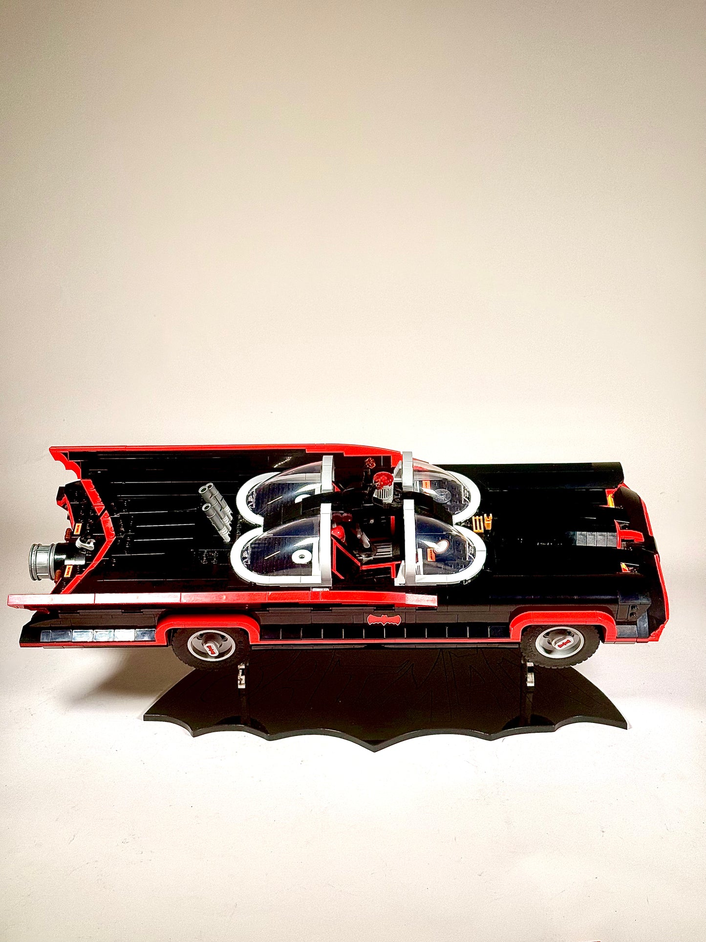 Display Stand designed for LEGO® Batman™: The Classic TV Series Batmobile™ Set # 76328