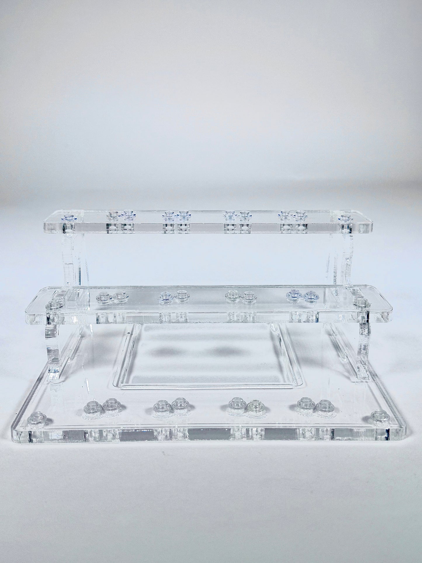 12 Minifigure Display Stand in Clear Acrylic for Lego® Minifigures