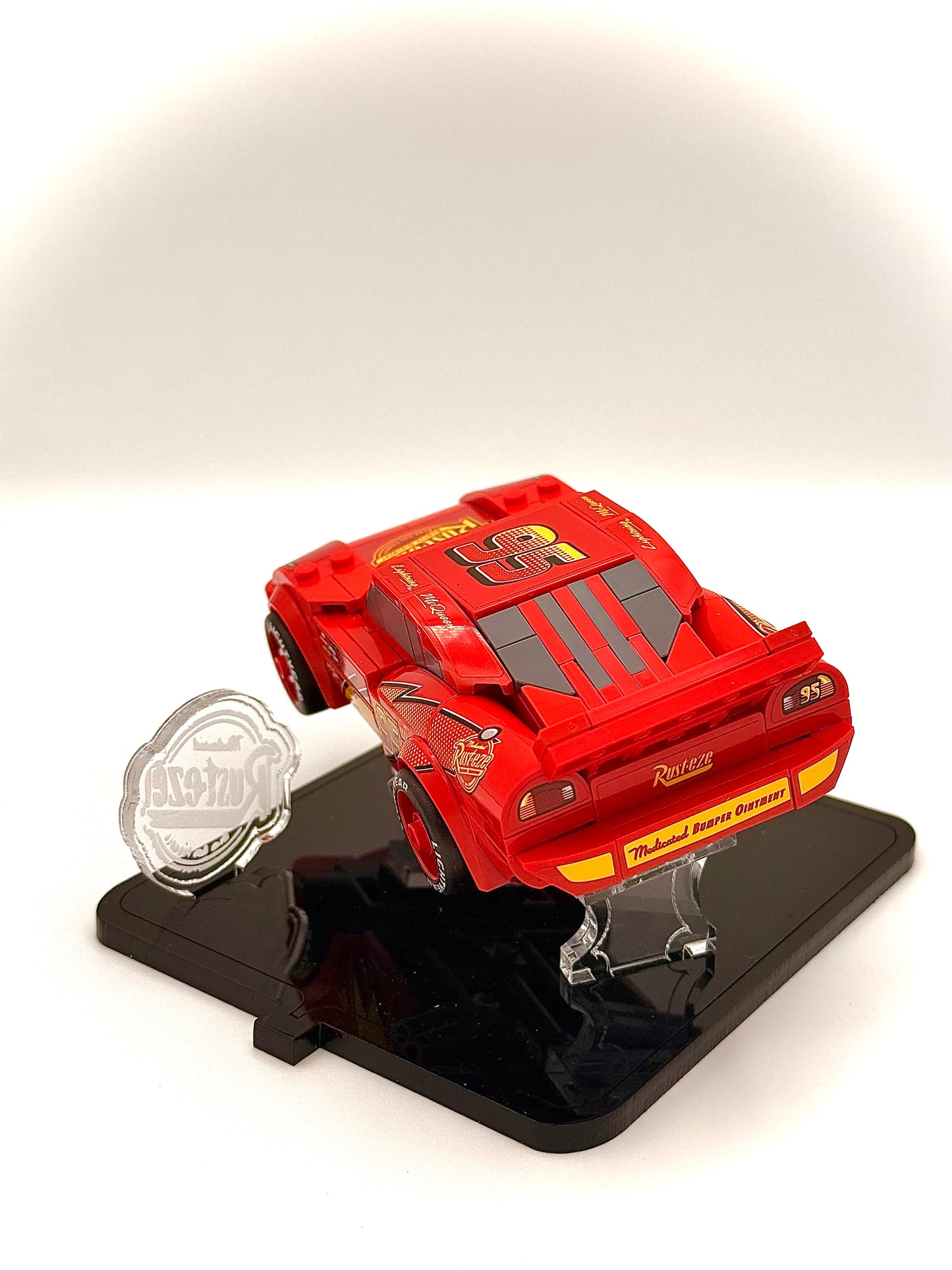 Display Stand for LEGO® Disney’s Lightning McQueen Speed Champions Car Set# 77255