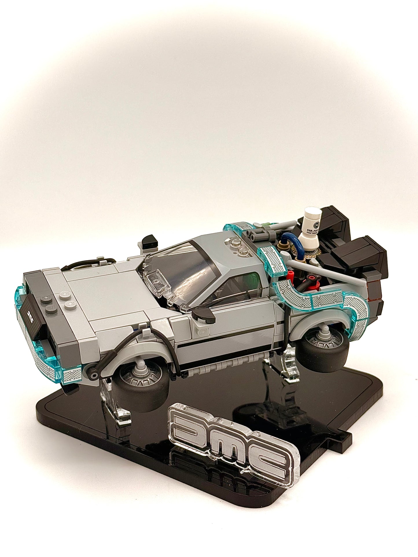 Display Stand for LEGO® Back to the Future’s Time Machine Speed Champions Car Set# 77256