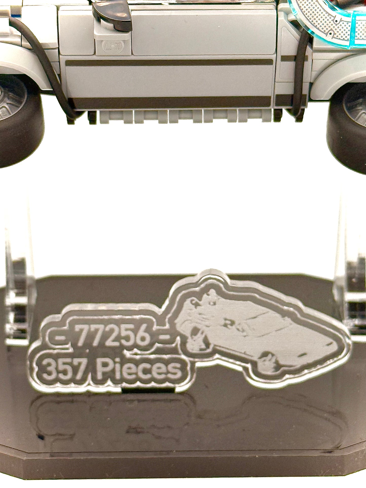 Display Stand for the LEGO® Back to the Future’s Time Machine Speed Champions series set #77256