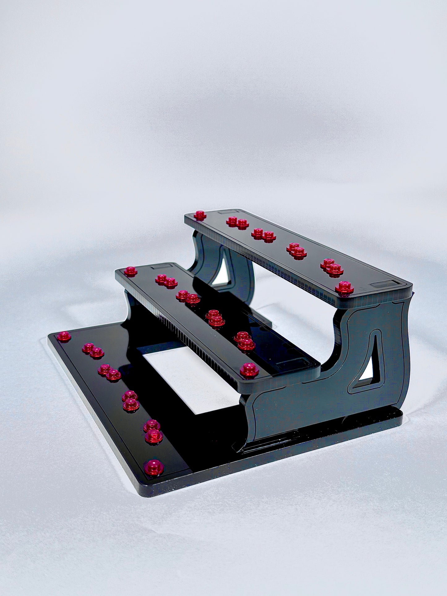 12 Minifigure Display Stand in Black Acrylic for Lego® Minifigures