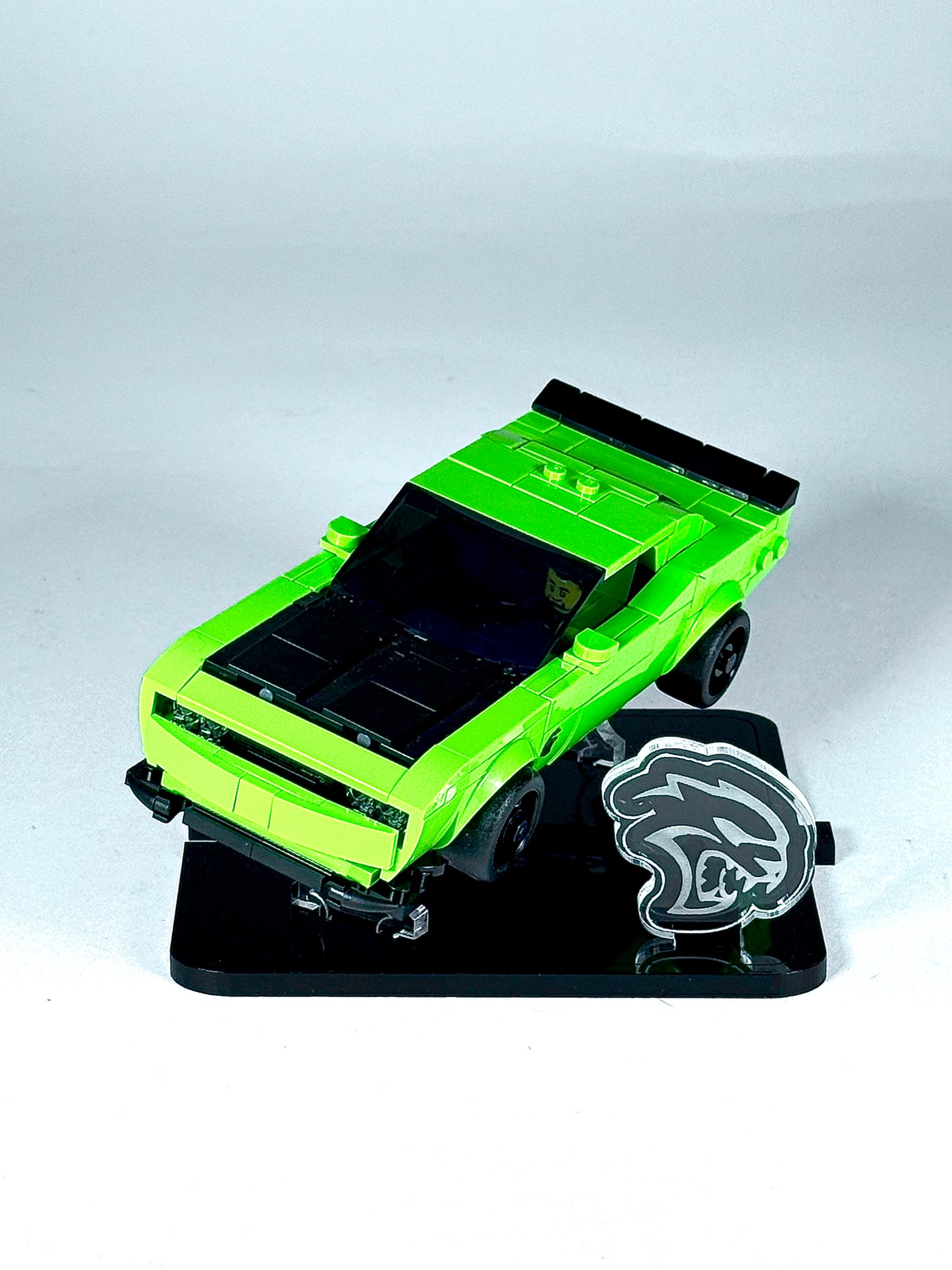 Display Stand for LEGO® Dodge Challenger SRT Hellcat Sports Car Set# 77237