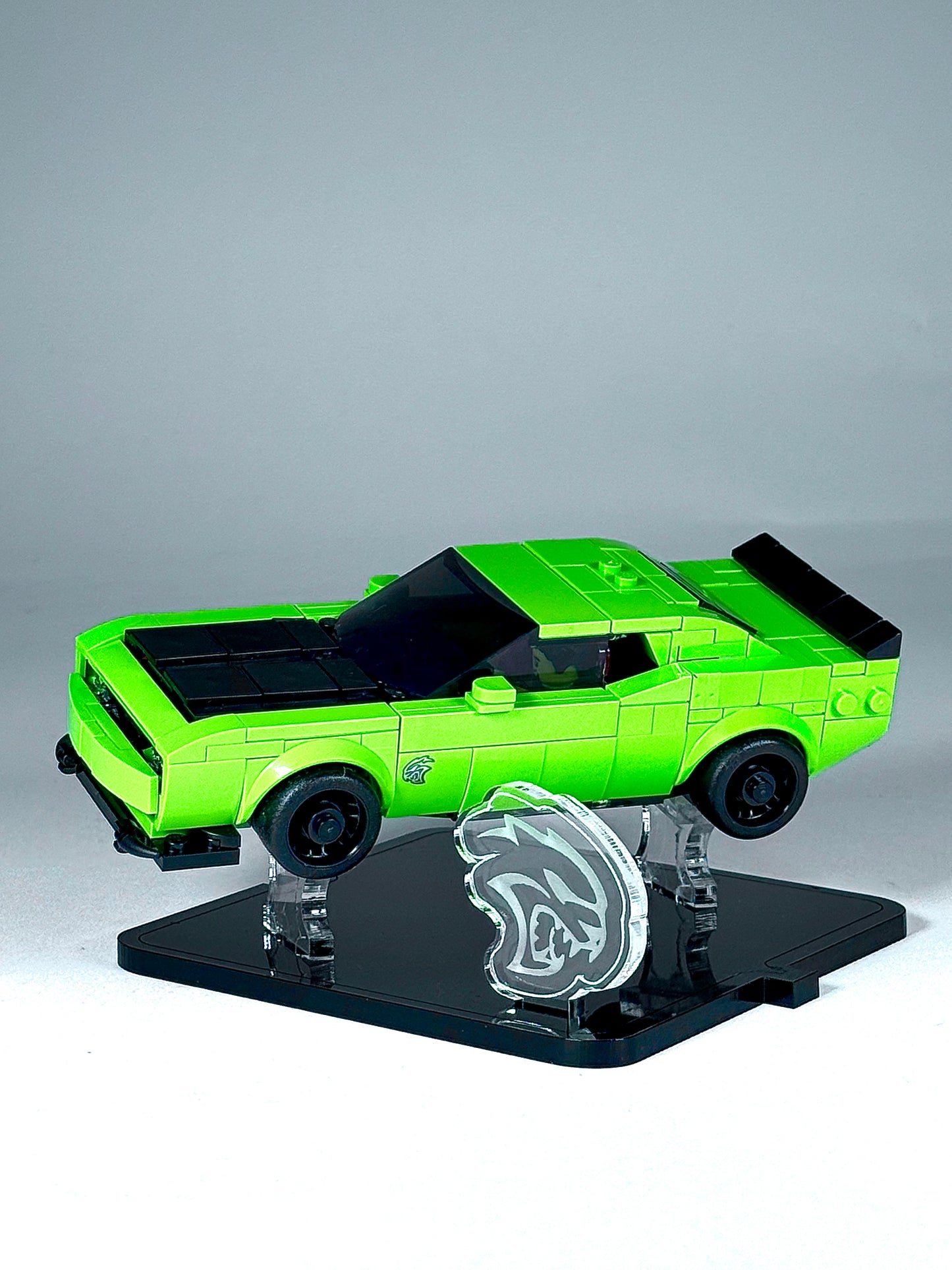 Display Stand for LEGO® Dodge Challenger SRT Hellcat Sports Car Set# 77237