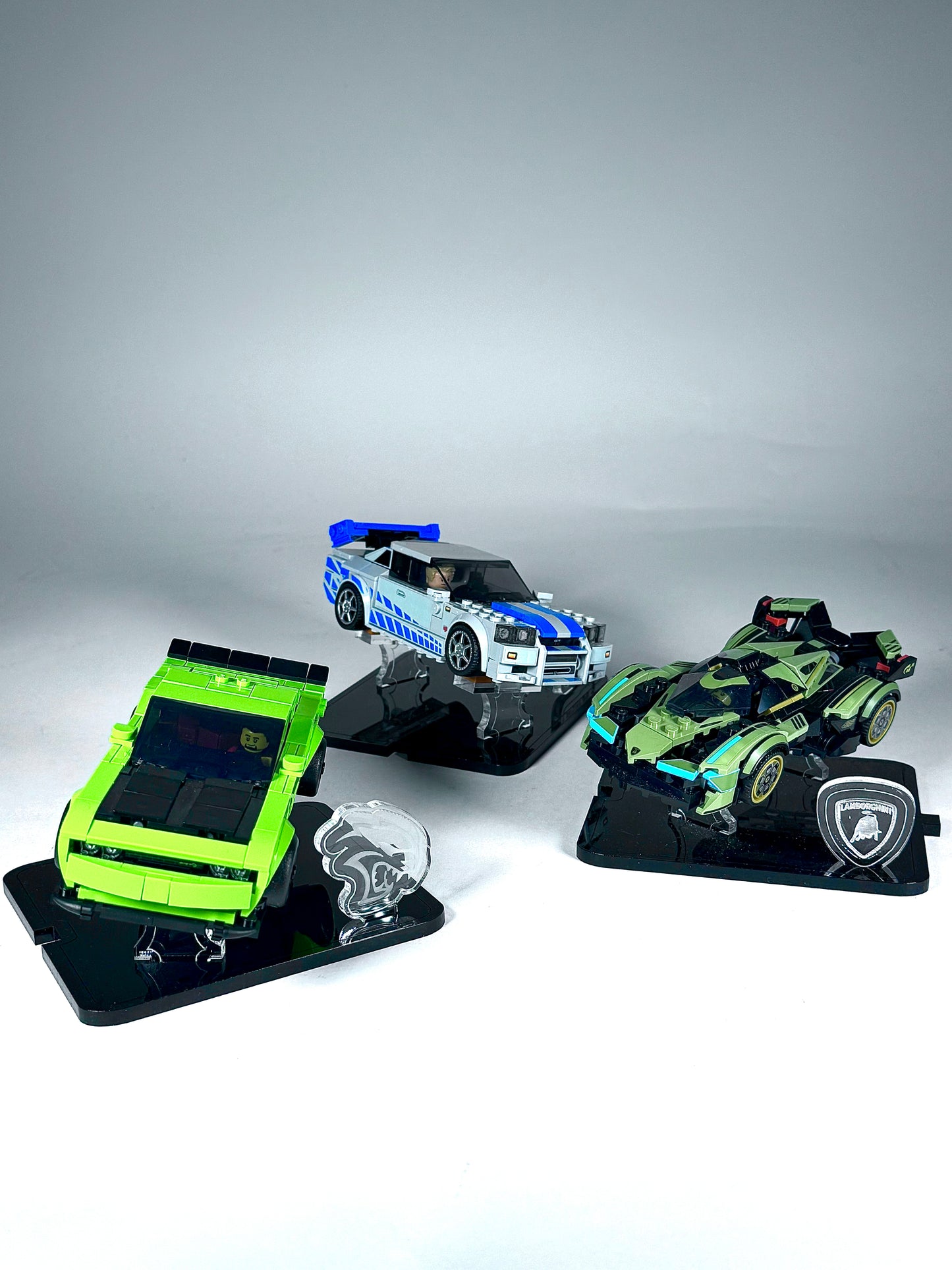 Display Stand for LEGO® Dodge Challenger SRT Hellcat Sports Car Set# 77237