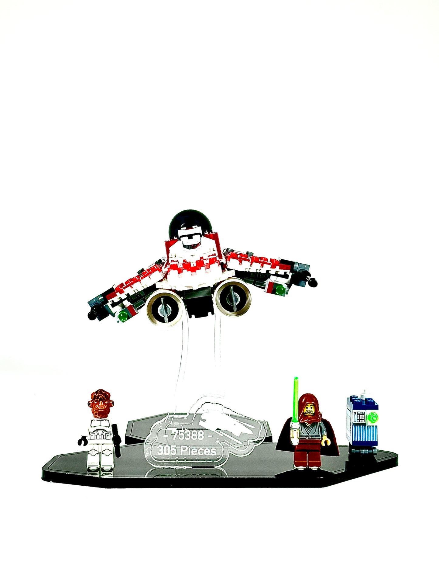 Display Stand designed for LEGO® Star Wars Jedi Bob's Starfighter 75388