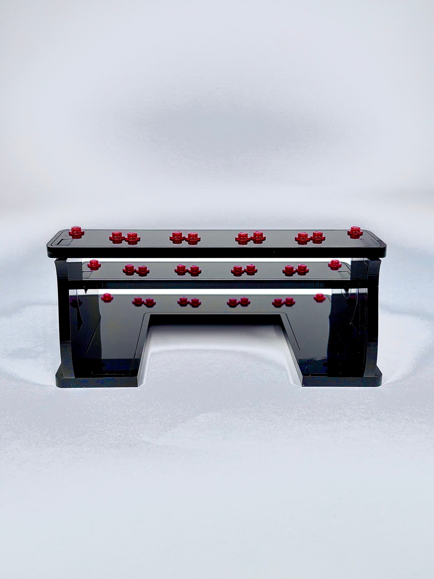 12 Minifigure Display Stand in Black Acrylic for Lego® Minifigures