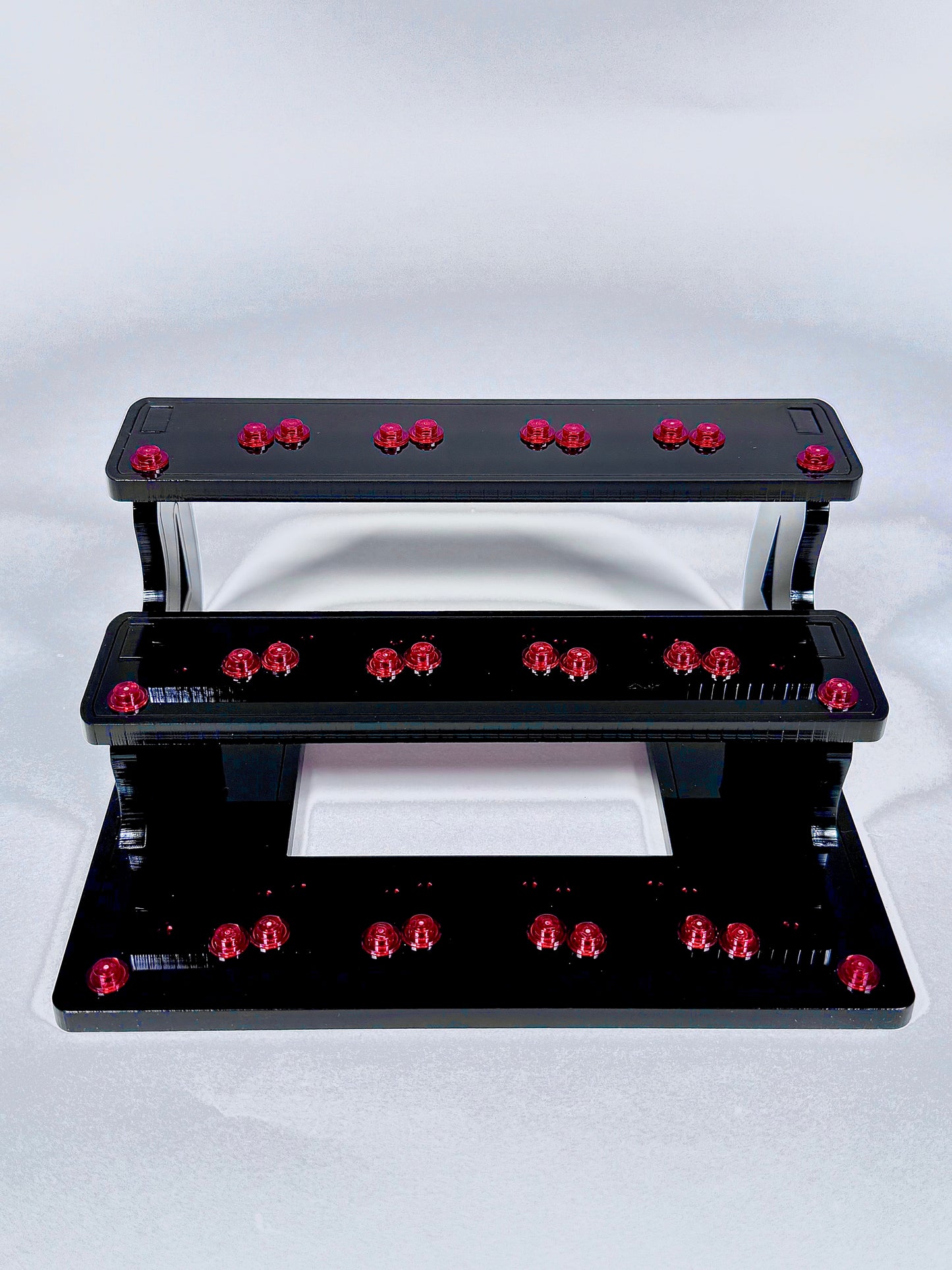 12 Minifigure Display Stand in Black Acrylic for Lego® Minifigures