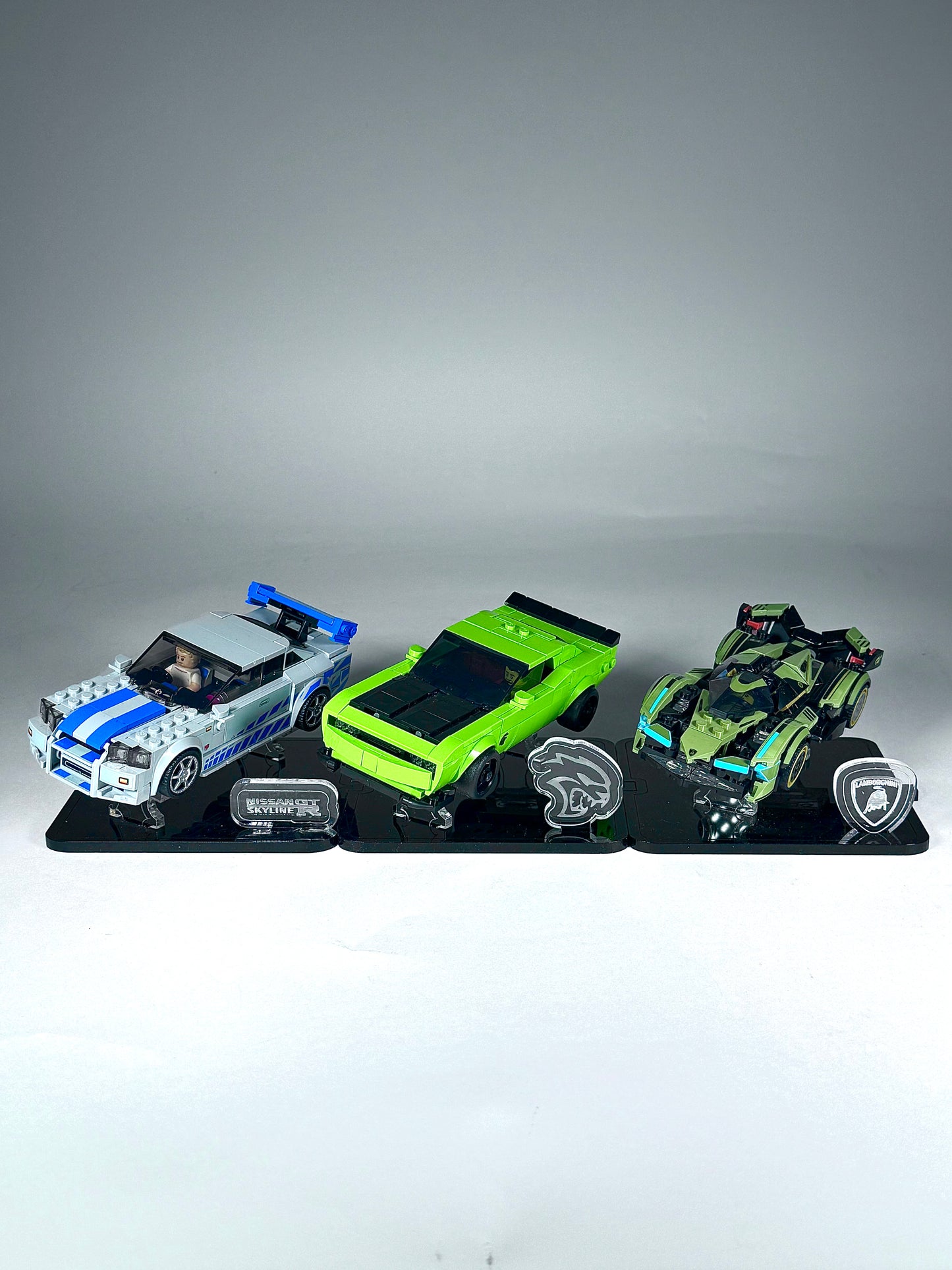 Display Stand for LEGO® Dodge Challenger SRT Hellcat Sports Car Set# 77237