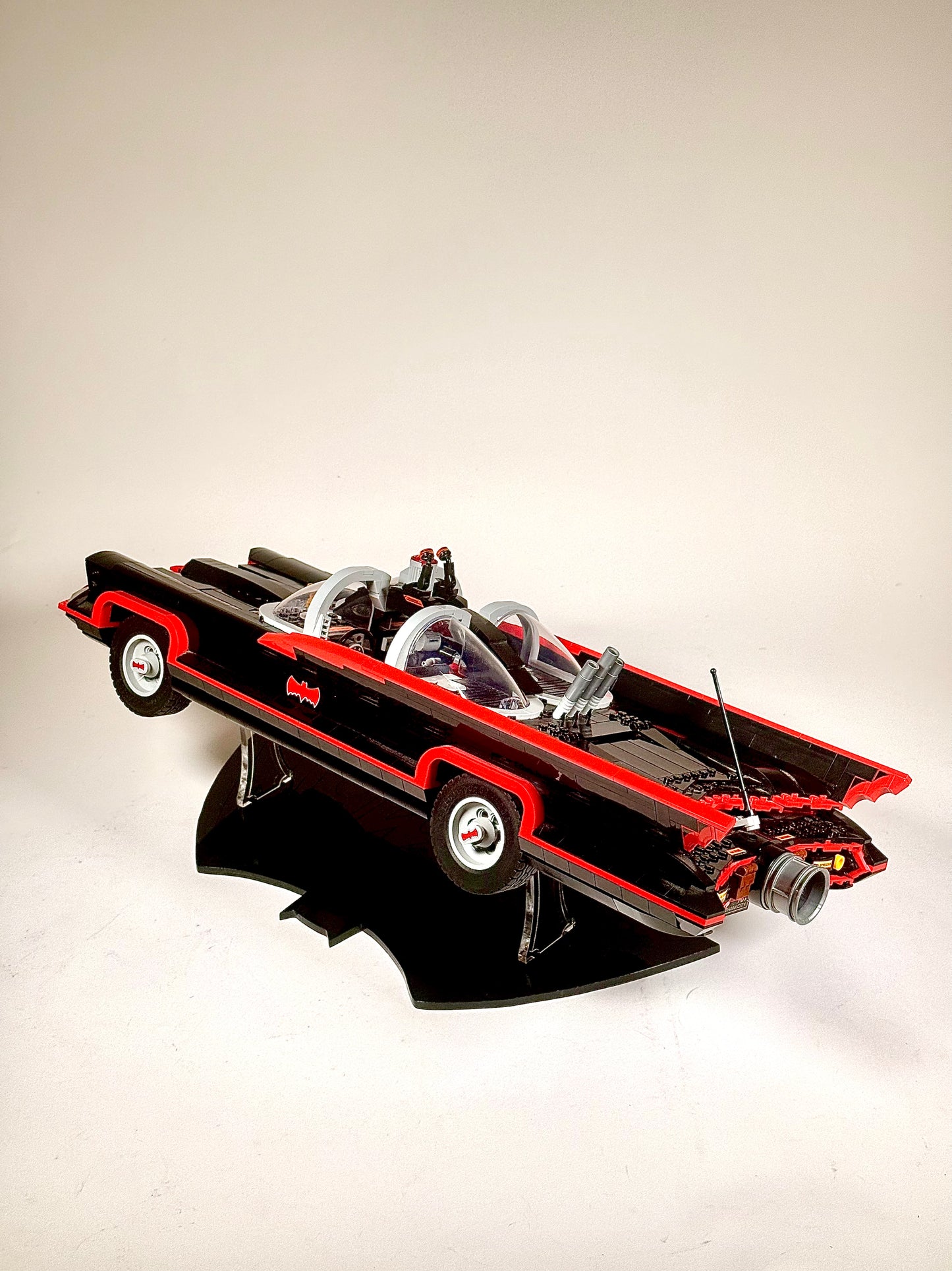 Display Stand designed for LEGO® Batman™: The Classic TV Series Batmobile™ Set # 76328