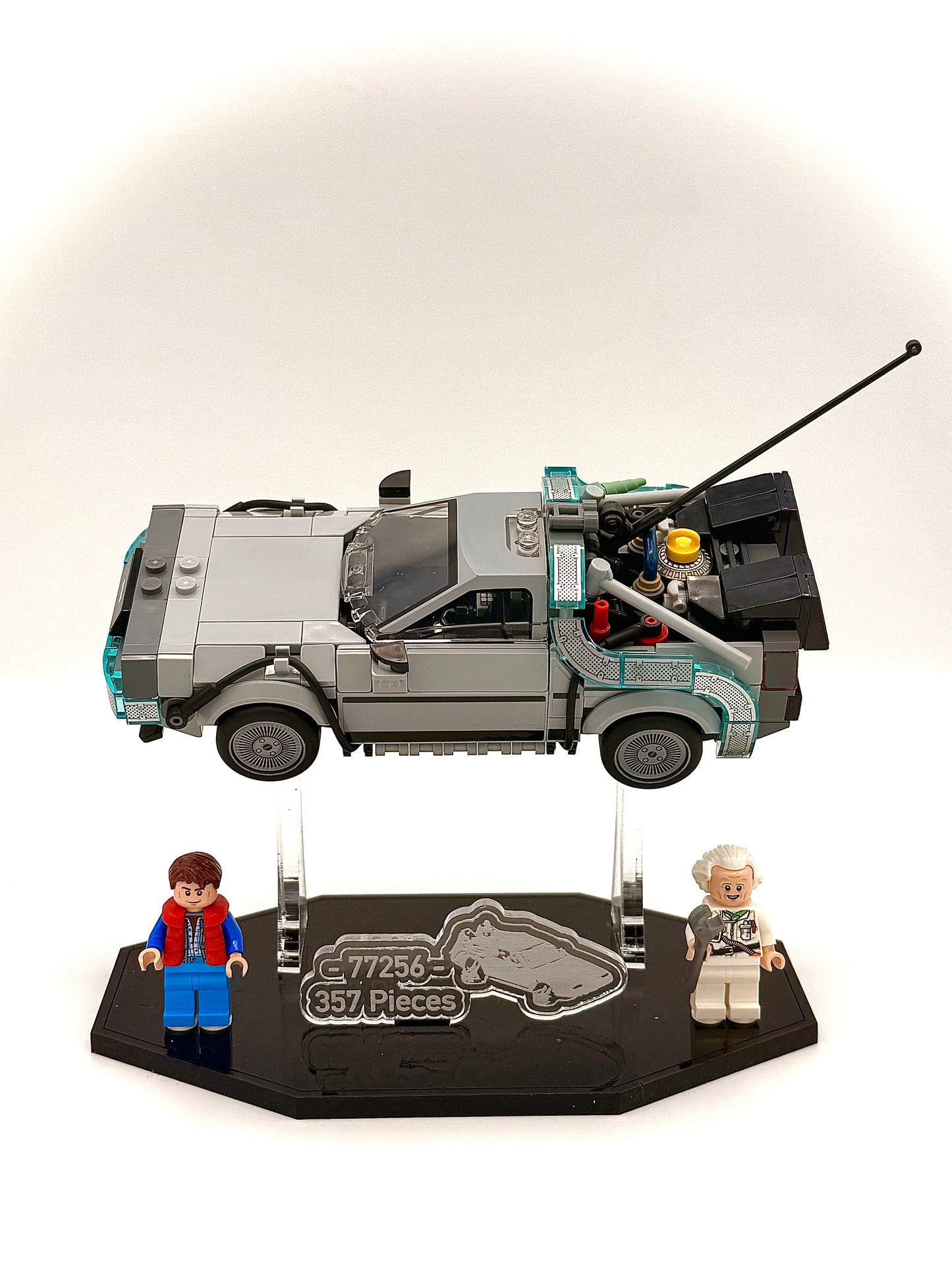 Display Stand for the LEGO® Back to the Future’s Time Machine Speed Champions series set #77256