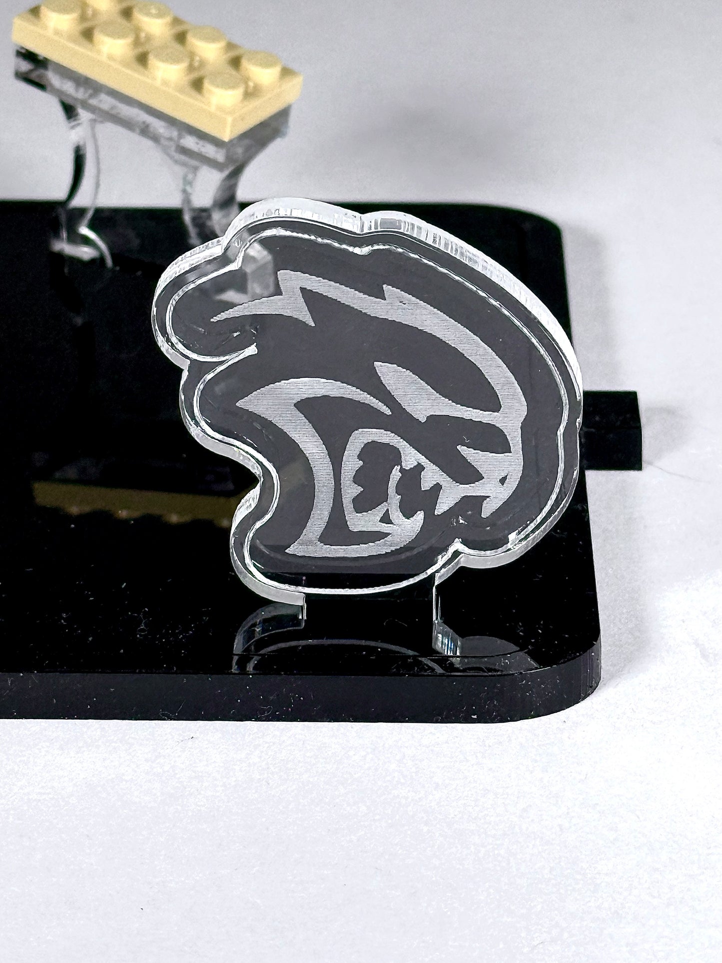 Display Stand for LEGO® Dodge Challenger SRT Hellcat Sports Car Set# 77237