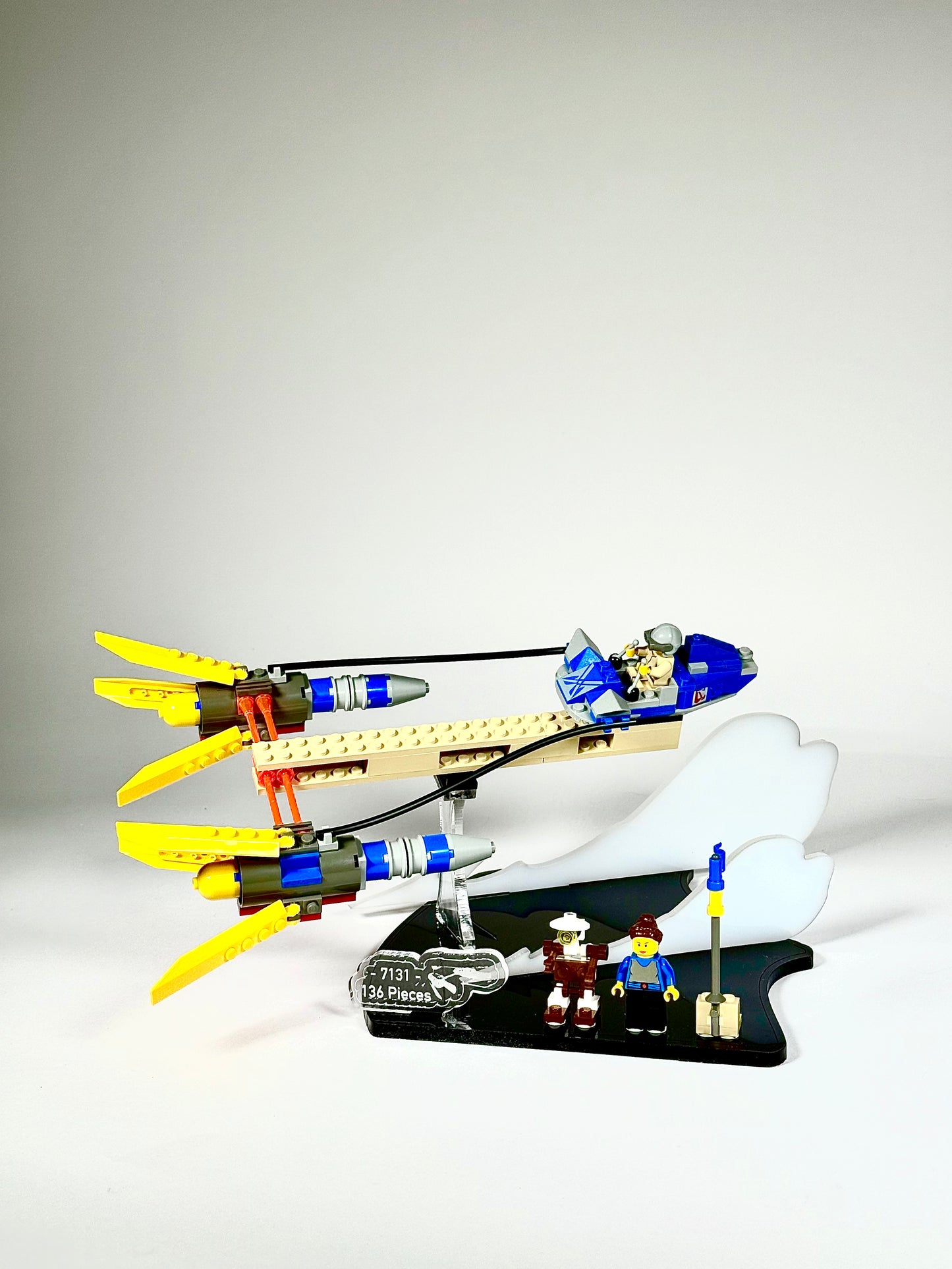 Display Stand designed for LEGO® Star Wars Anakin’s Podracer Set 7131