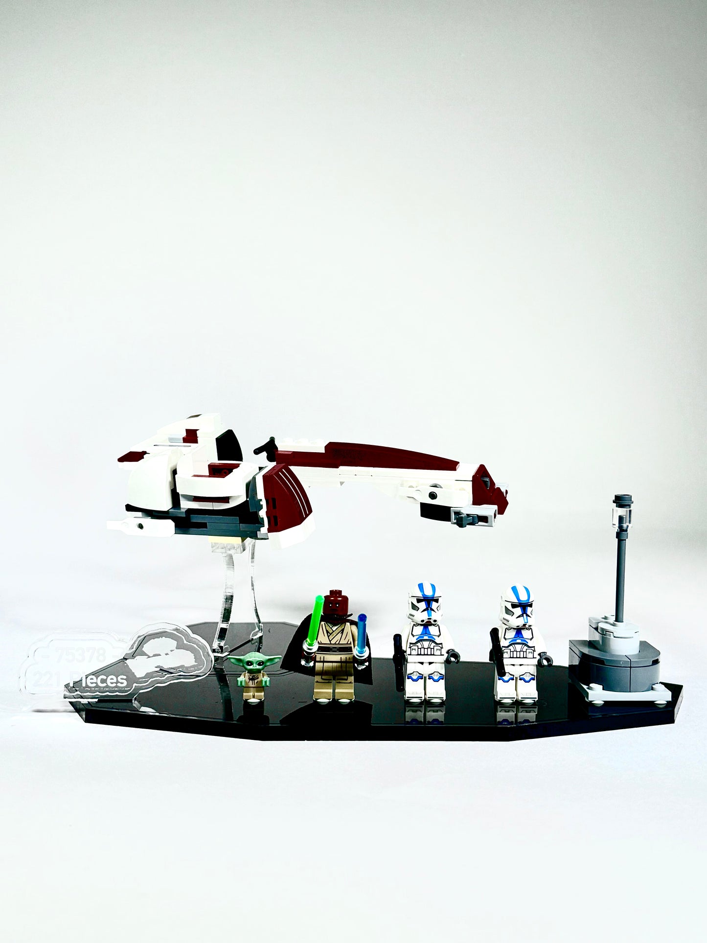 Display Stand for LEGO® Star Wars BARC Speeder™ Escape – Set 75378