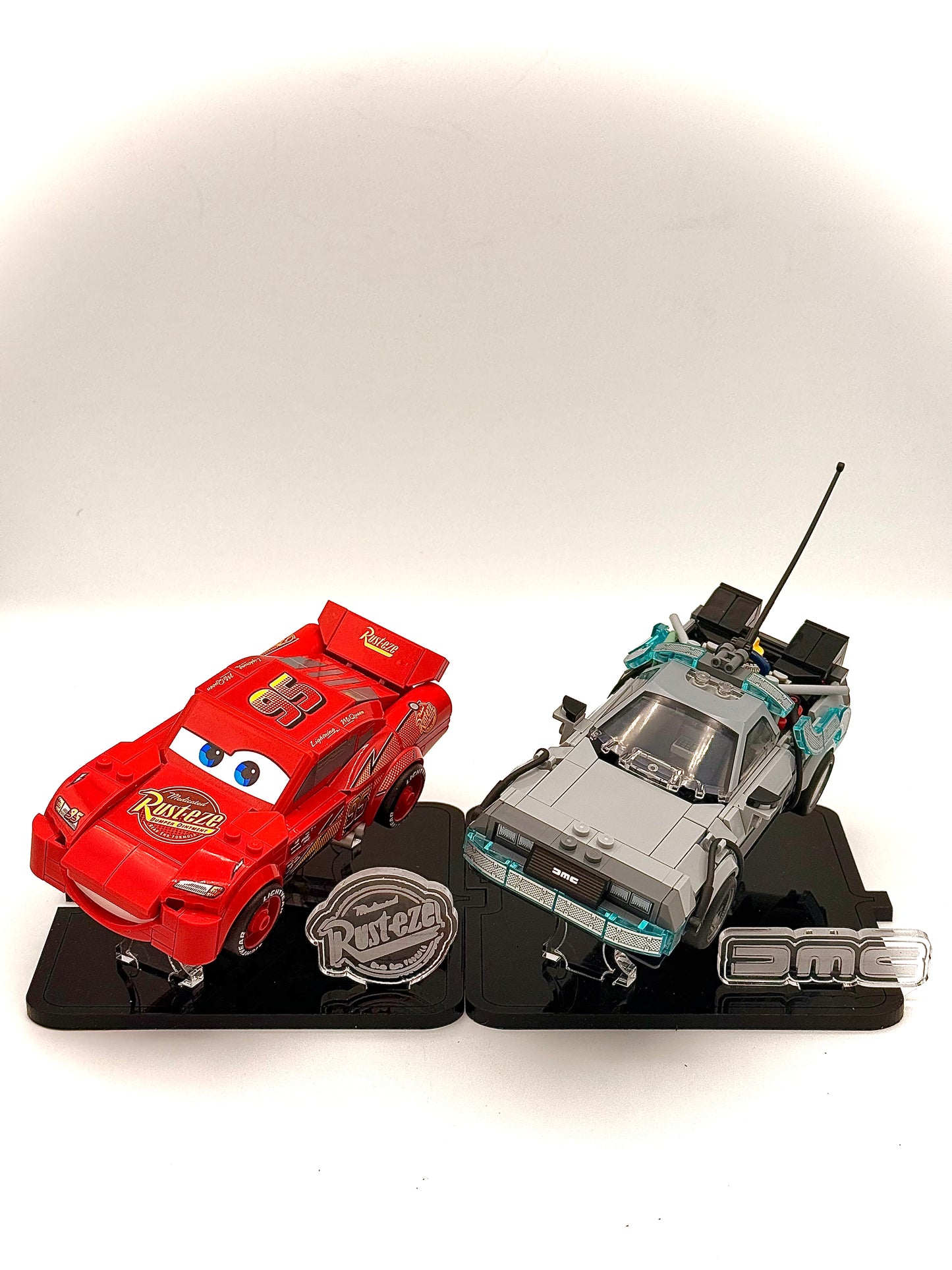 Display Stand for LEGO® Disney’s Lightning McQueen Speed Champions Car Set# 77255