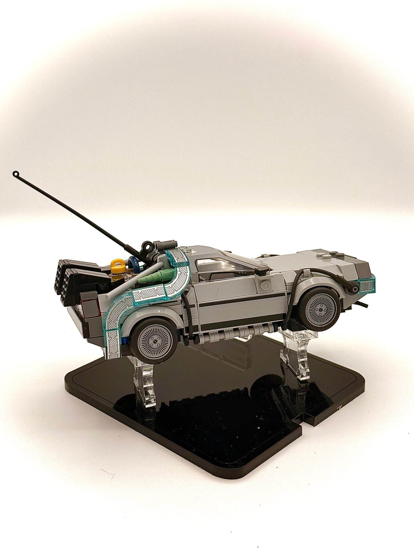 Display Stand for LEGO® Back to the Future’s Time Machine Speed Champions Car Set# 77256