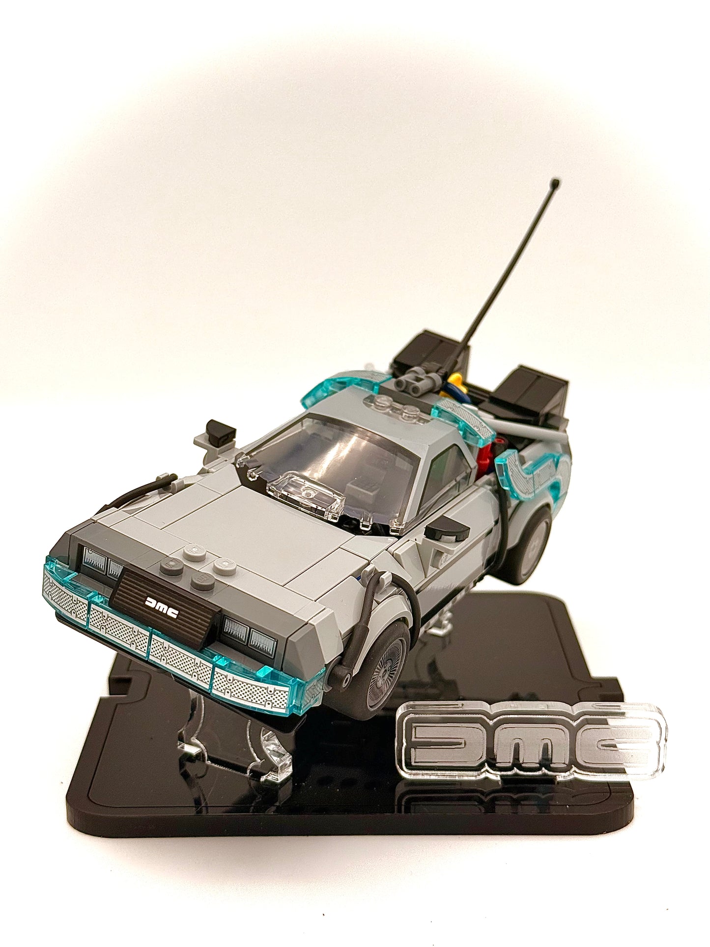 Display Stand for LEGO® Back to the Future’s Time Machine Speed Champions Car Set# 77256