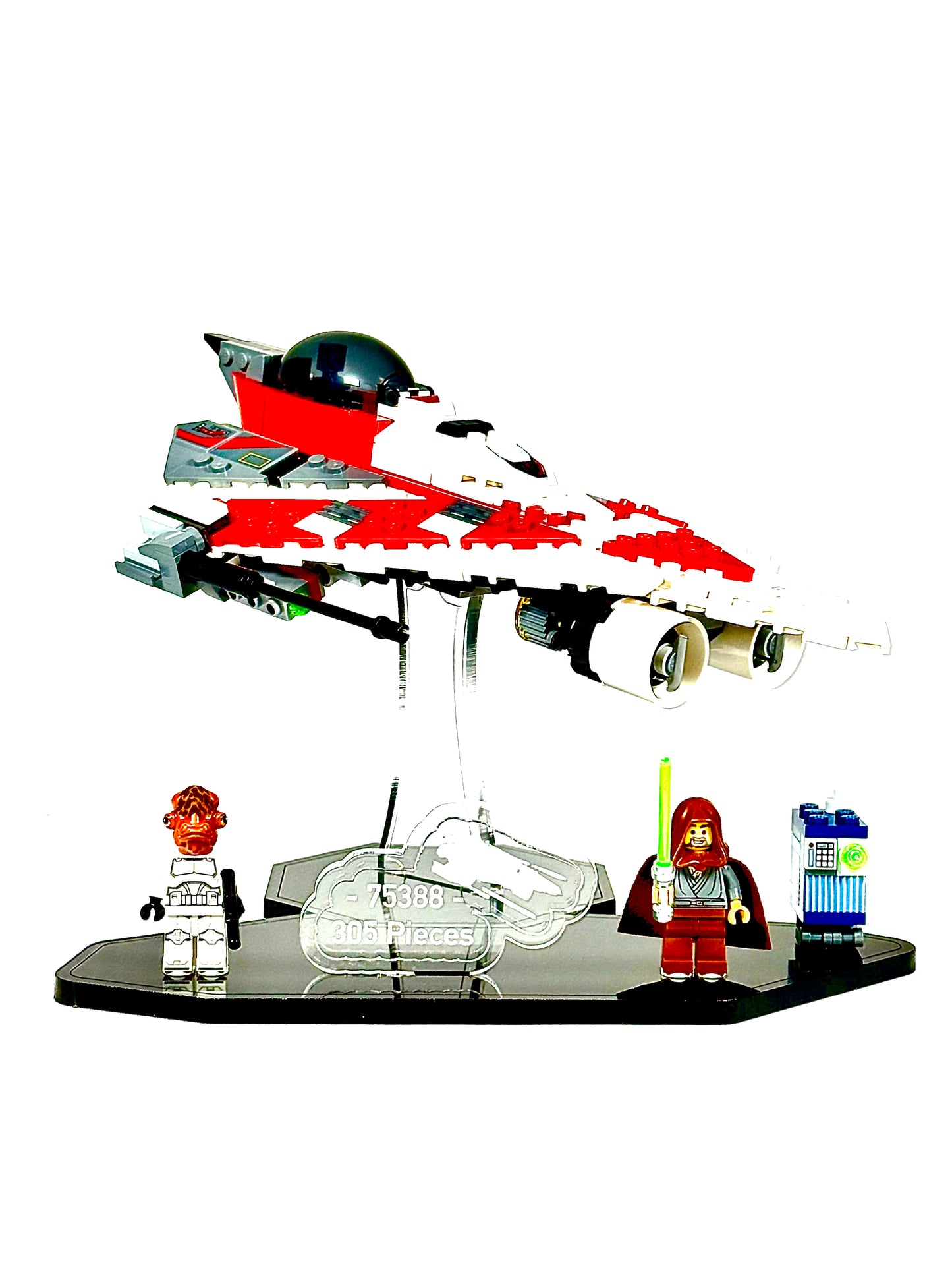 Display Stand designed for LEGO® Star Wars Jedi Bob's Starfighter 75388