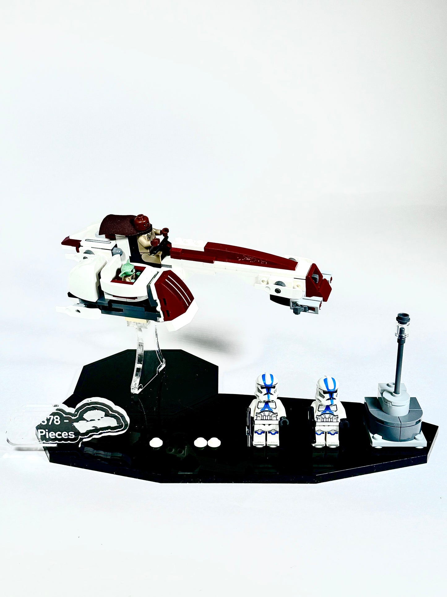 Display Stand for LEGO® Star Wars BARC Speeder™ Escape – Set 75378