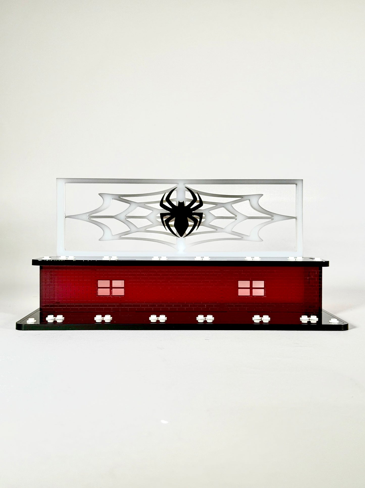 Minifigure Display Stand designed for LEGO® 71050 Spider-Man: Across the Spider-Verse Collectible Minifigure Series (2 Tier Stand)