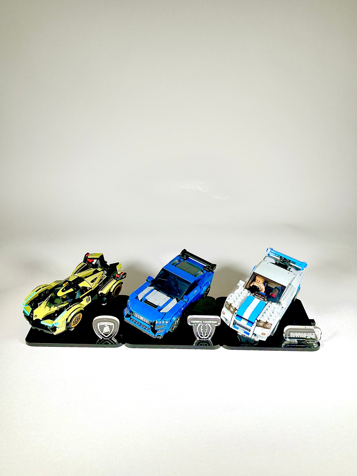 Display Stand for LEGO® Ford Mustang Dark Horse Sports Car Set# 76920